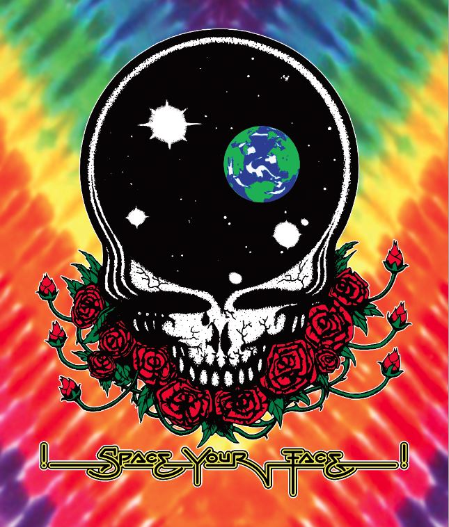 Grateful Dead Space Your Face Fleece Throw Blanket