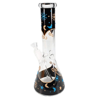 Starry Night Clay Decal Glass Beaker - 10"