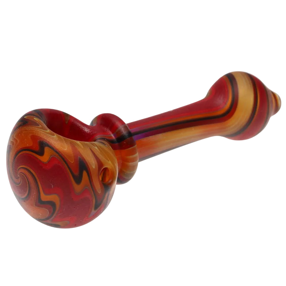 Star Seed Glass Sandblast Line Spoon - Small
