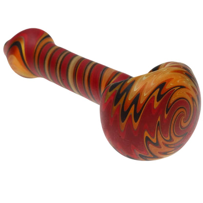 Star Seed Glass Sandblast Line Spoon - Large