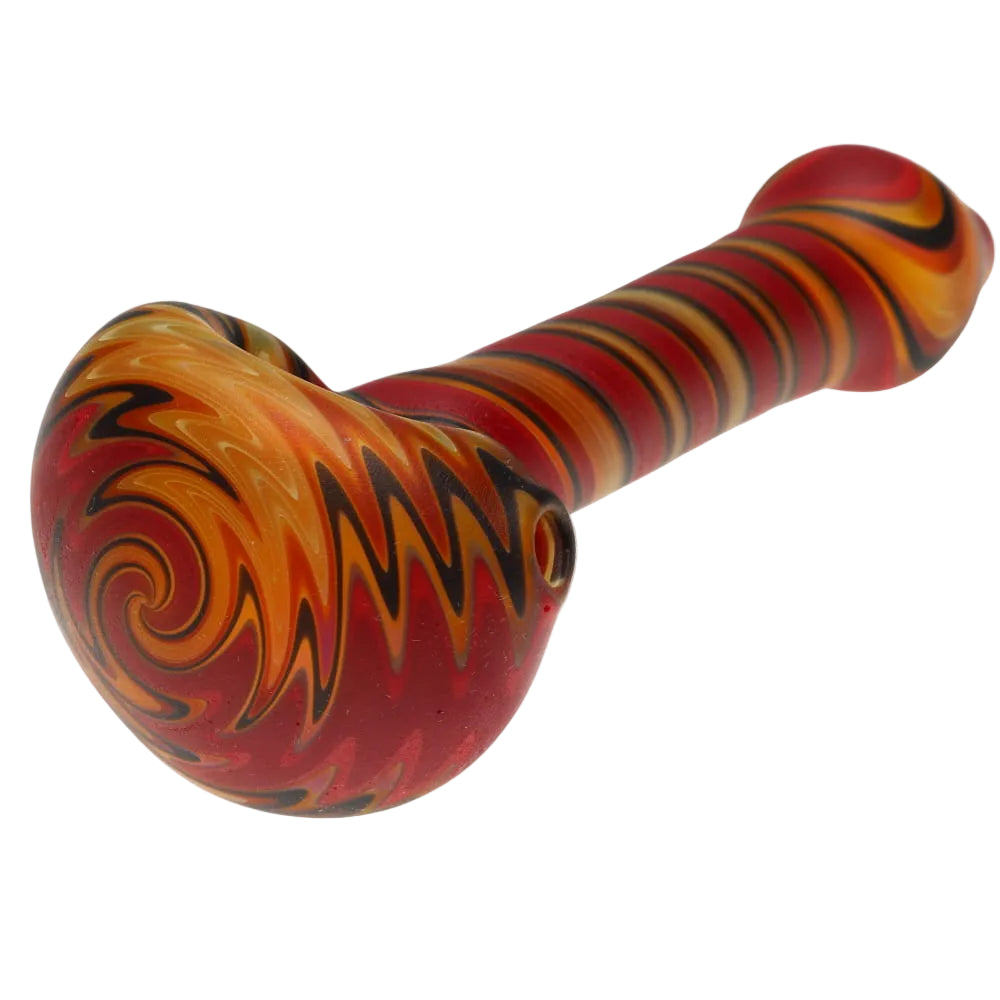 Star Seed Glass Sandblast Line Spoon - Large