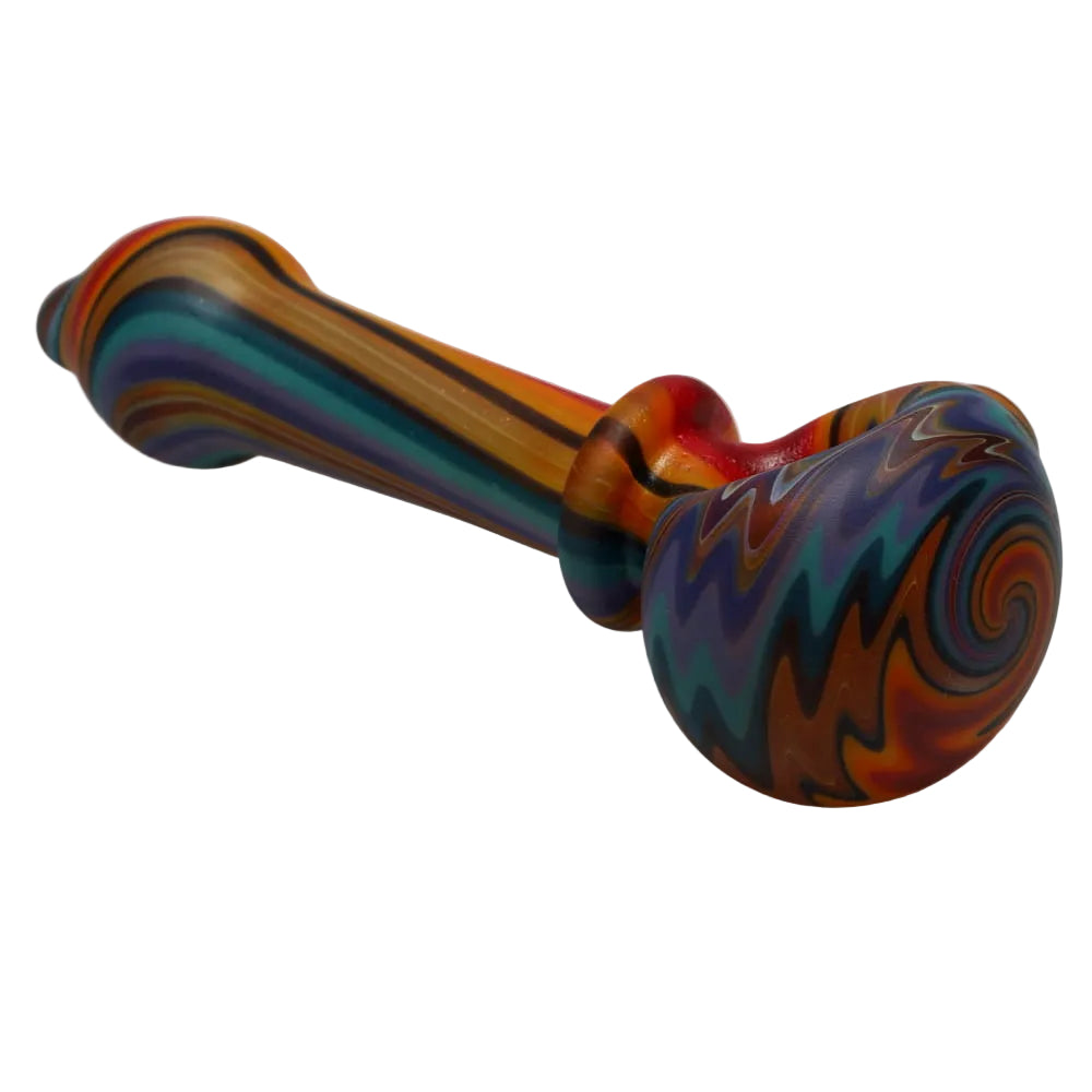Star Seed Glass Sandblast Line Spoon - Small