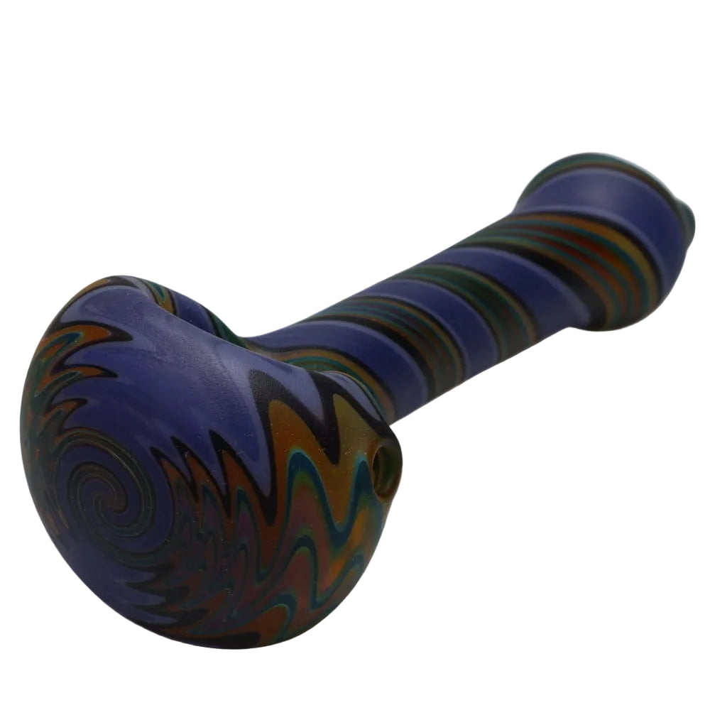 Star Seed Glass Sandblast Line Spoon - Large
