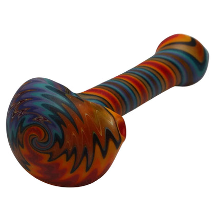 Star Seed Glass Sandblast Line Spoon - Large