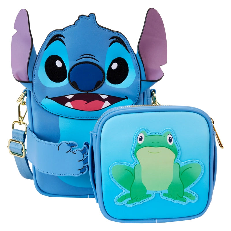 Loungefly Disney Lilo & Stich Camping Cuties Crossbuddies® Cosplay Crossbody Bag with Coin Bag