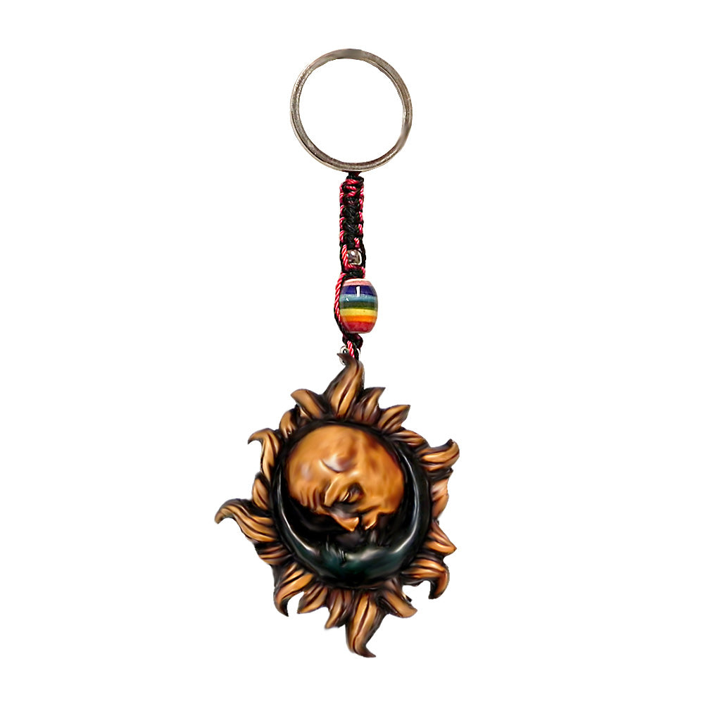 Sun and Moon Keychain