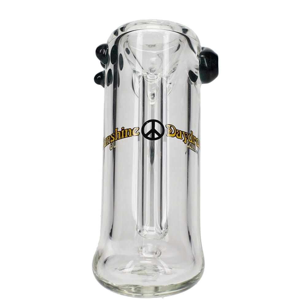 Sunshine Daydream Hammer Bubbler Clear with Color Accents