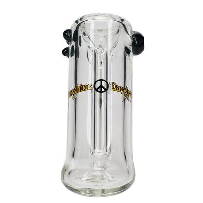 Sunshine Daydream Hammer Bubbler Clear with Color Accents