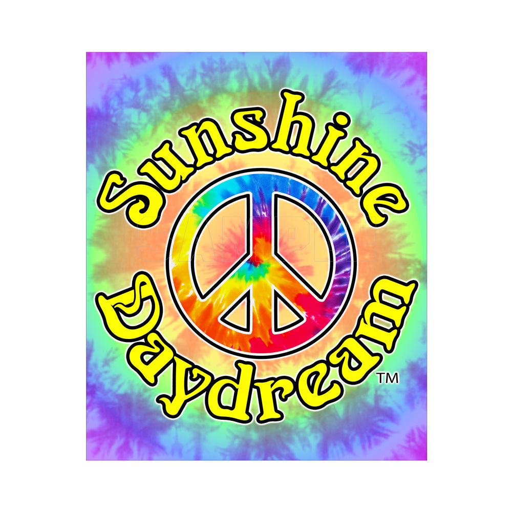 Sunshine Daydream Tie Dye Fleece Blanket