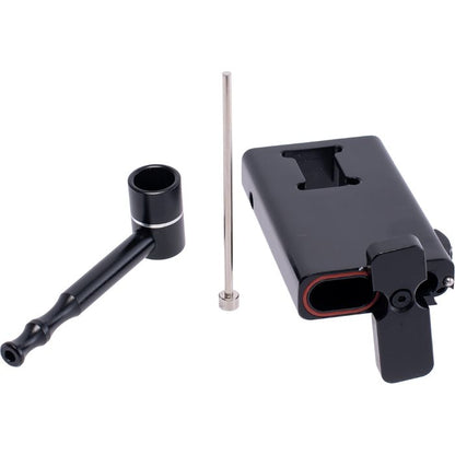 Aluminum Dugout with Pipe & Poker - Black
