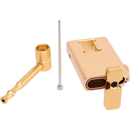 Aluminum Dugout with Pipe & Poker - Gold
