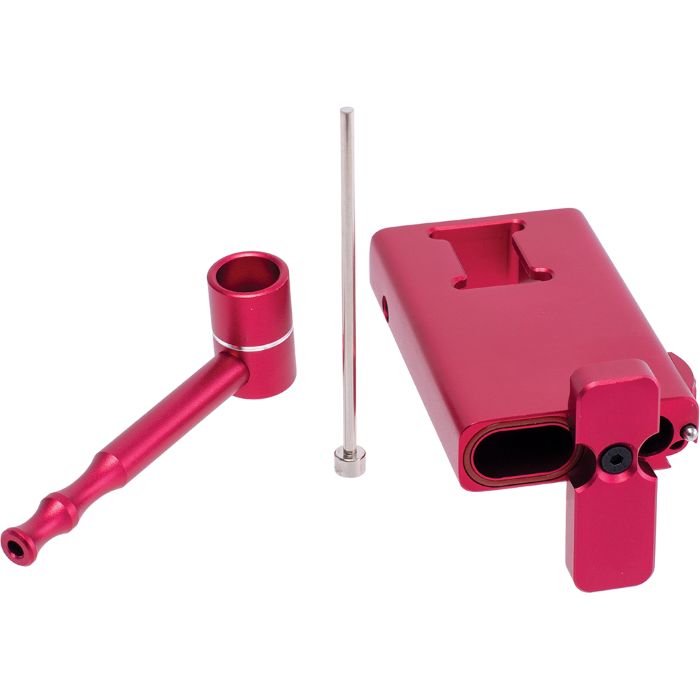 Aluminum Dugout with Pipe & Poker - Red