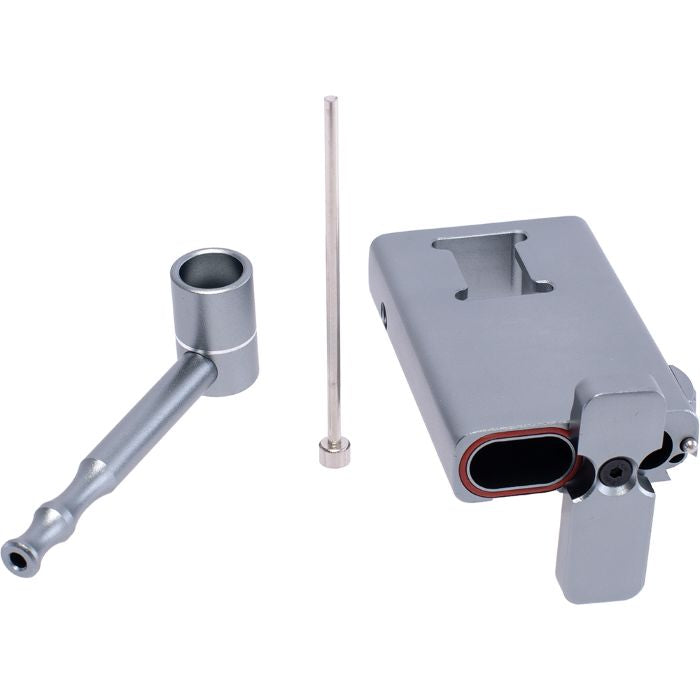 Aluminum Dugout with Pipe & Poker - Silver