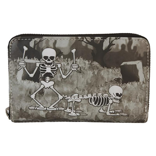 Loungefly x The Skeleton Dance 95th Anniversary Glow Zip Around Wallet