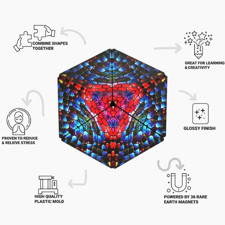 Shashibo Jumbie Magnetic Puzzle Cube - Chameleon