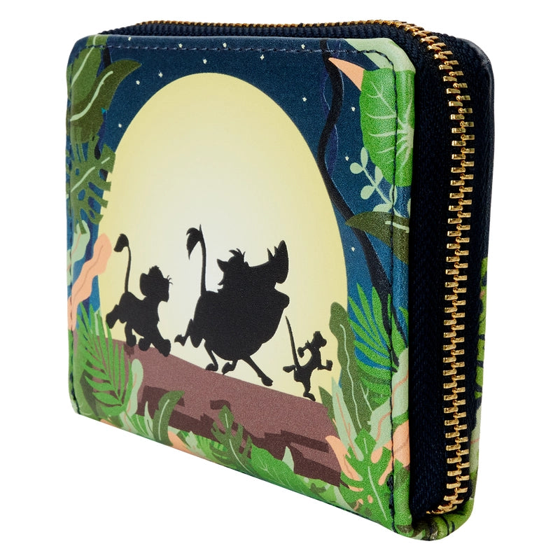 Loungefly Disney The Lion King 30th Anniversary Kakuna Matata Silo Zip Around Wallet