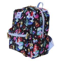 Loungefly x The Little Mermaid 35th Anniversary Life is the Bubbles All-Over Print Nylon Square Mini Backpack