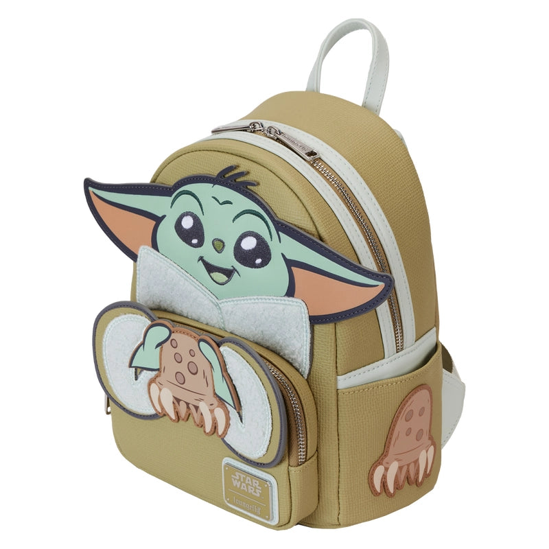 Loungefly The Mandalorian Grogu & Crabbies Cosplay Mini Backpack