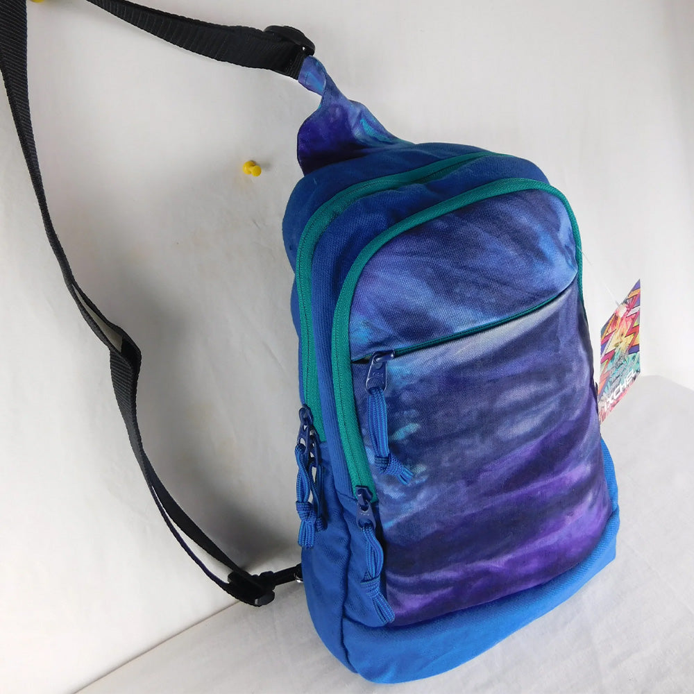 Tie Dye Sling Backpack - Blue