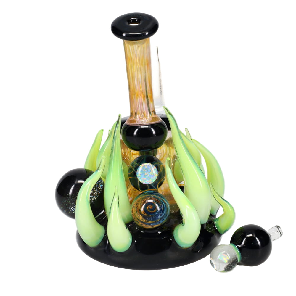 B Money Glass #15 Slyme with Case Bubbler