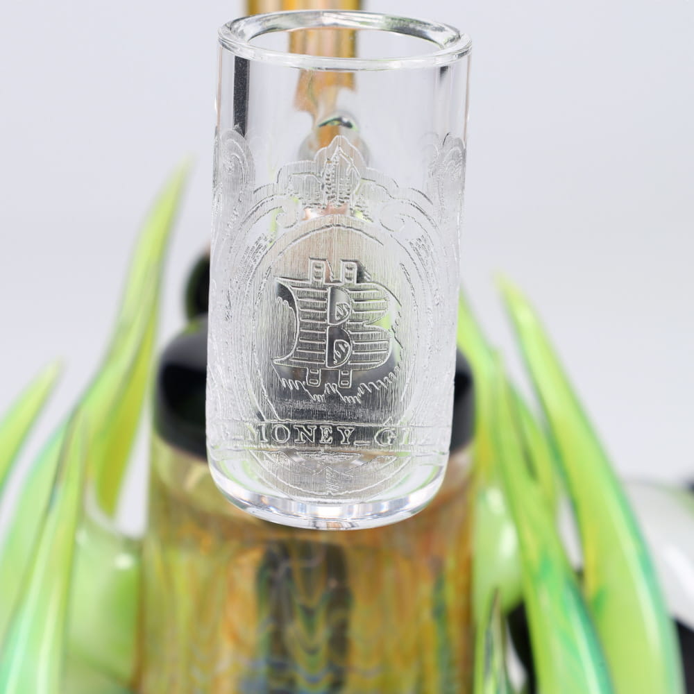 B Money Glass #15 Slyme with Case Bubbler