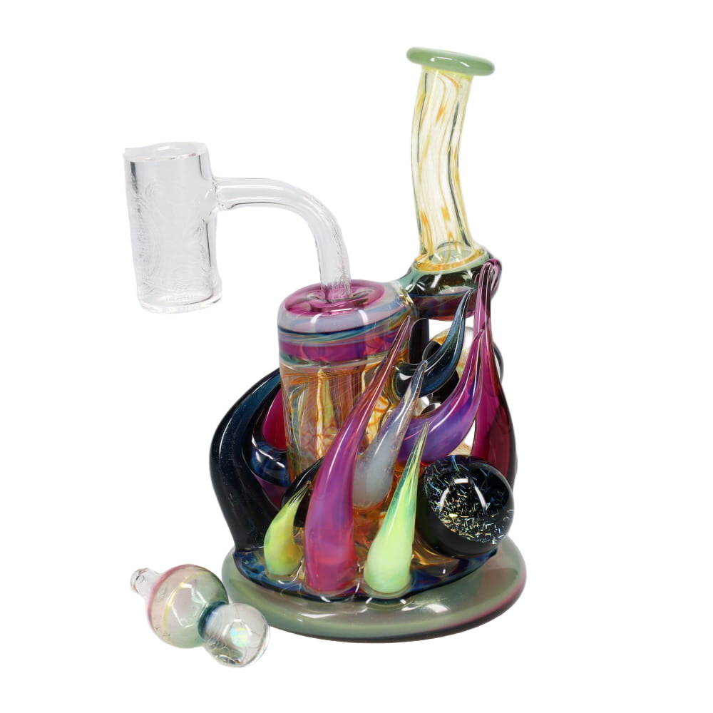B Money Glass #16 Banded with Case Bubbler