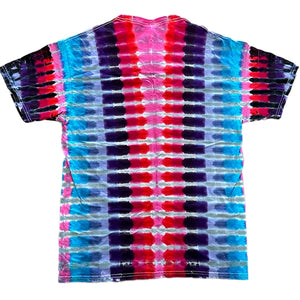 Too Heady Crew Berry Stripe Tie Dye T-Shirt