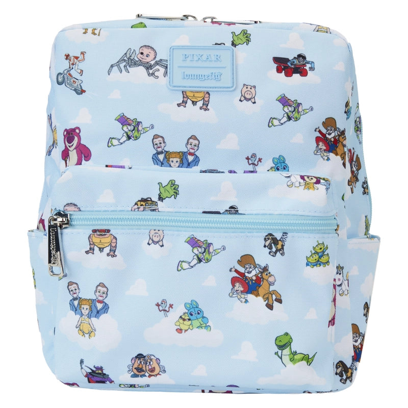 Loungefly Toy Story Movie Collab All-Over Print Nylon Square Mini Backpack