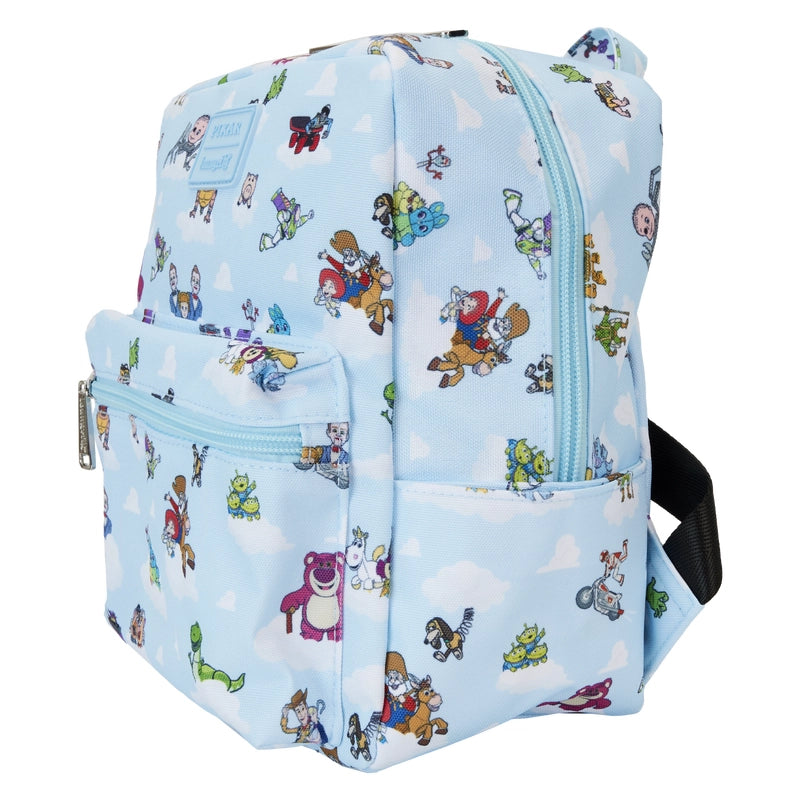 Loungefly Toy Story Movie Collab All-Over Print Nylon Square Mini Backpack