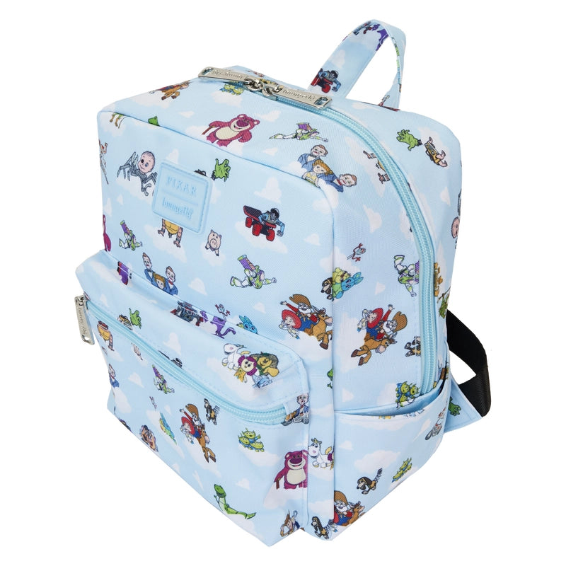 Loungefly Toy Story Movie Collab All-Over Print Nylon Square Mini Backpack