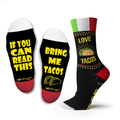Two Left Feet Socks - Bring Me Tacos SALE