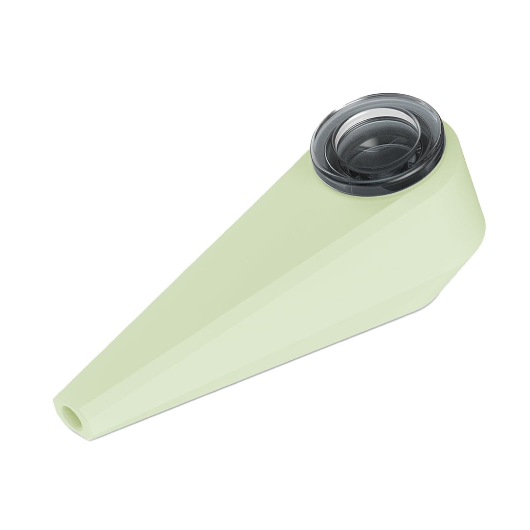 Softglass Token Hand Pipe - Aura Glow-in-the-Dark