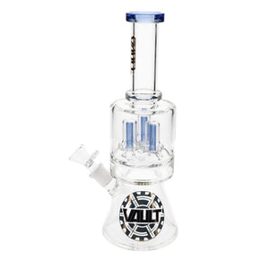Vault Glass 3 Showerhead Perc with Color Rims Beaker - 11" SALE
