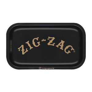 Zig Zag Small Black Rolling Tray