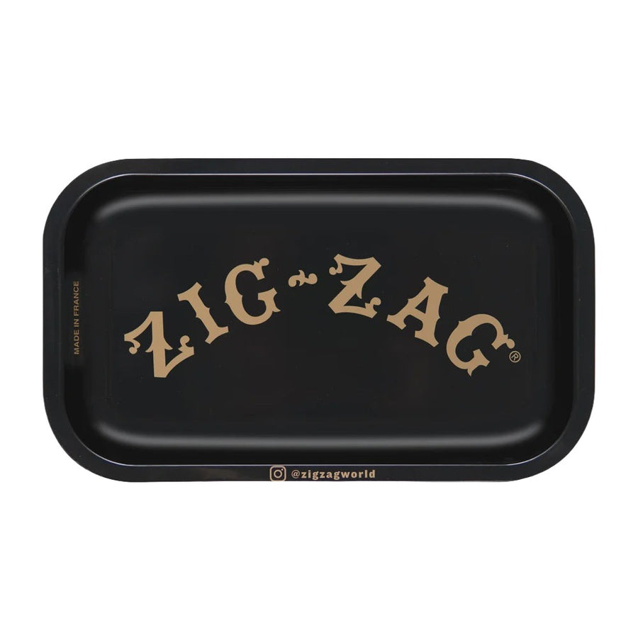 Zig Zag Small Black Rolling Tray
