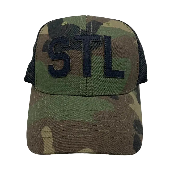 St. Louis "STL" Camo Trucker Hat – Camo Snapback