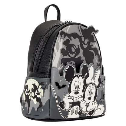 Loungefly Mickey & Minnie Ghost Light-Up Glow Mini Backpack