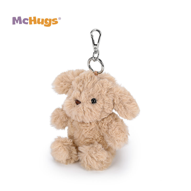 McHugs Joyce Milk Tea Puppy Stuffed Animal Bag Charm