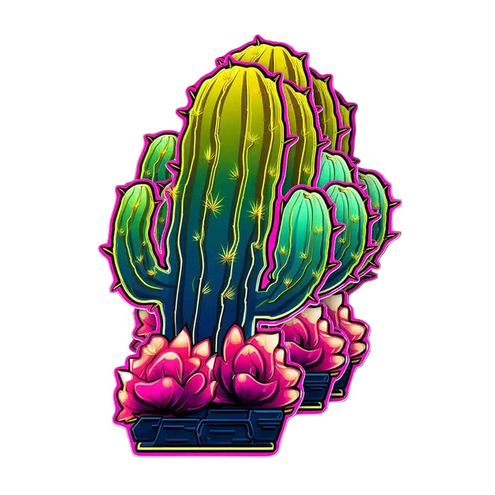 Neon Cactus - 2"