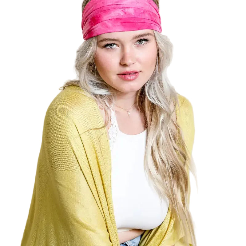 Fuchsia Crush Tie Dye Headwrap