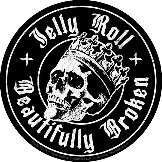 Jelly Roll Beautifully Broken Sticker