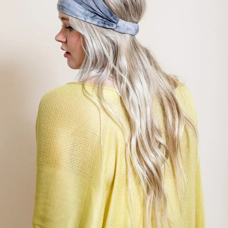 Charcoal Smoke Tie Dye Headwrap