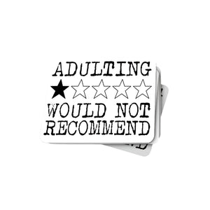 1 Star Adulting Sticker - 2"