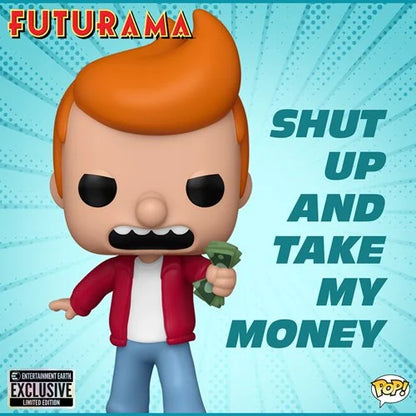 Futurama Philip J. Fry Meme Funko Pop! Vinyl Figure #1782 - Entertainment Earth Exclusive