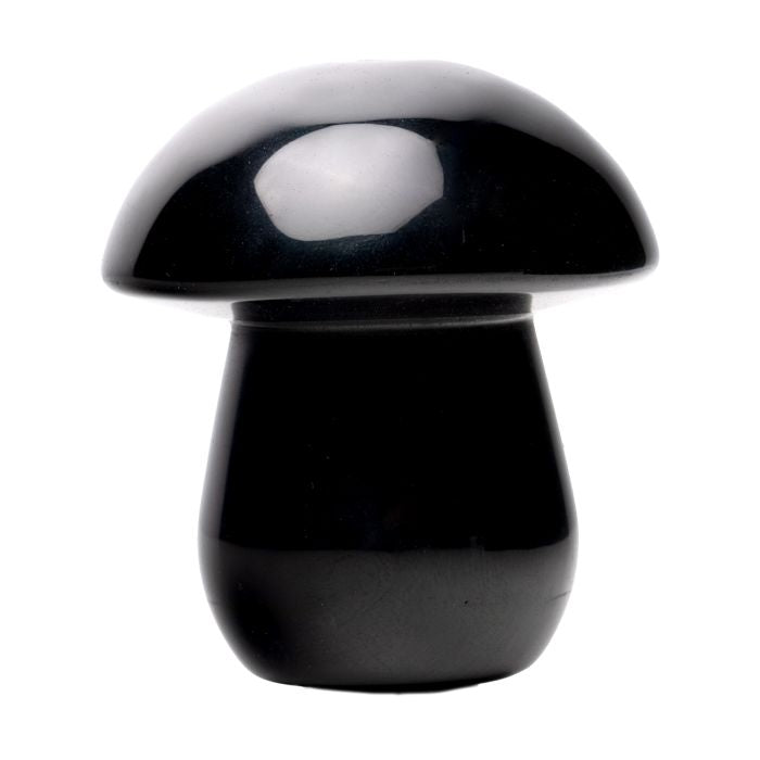 Astral Project Stone Shroom Hand Pipe - Obsidian SALE