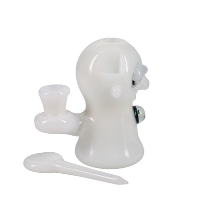 Chronic Glass Humanoid White Bubbler