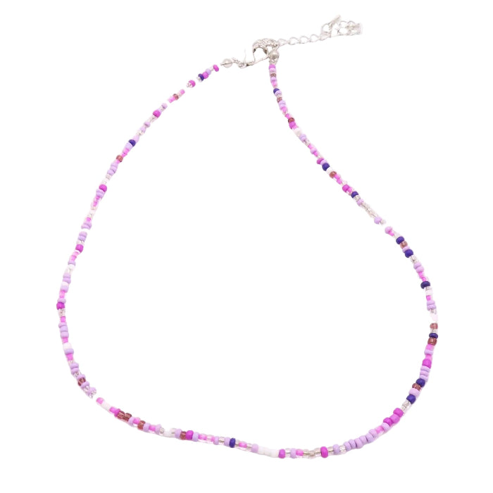 Simple Seed Bead Necklace in Assorted Colors