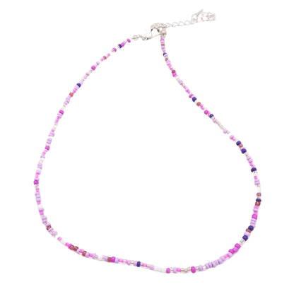 Simple Seed Bead Necklace in Assorted Colors