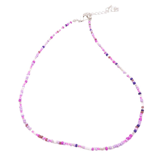 Simple Seed Bead Necklace in Assorted Colors