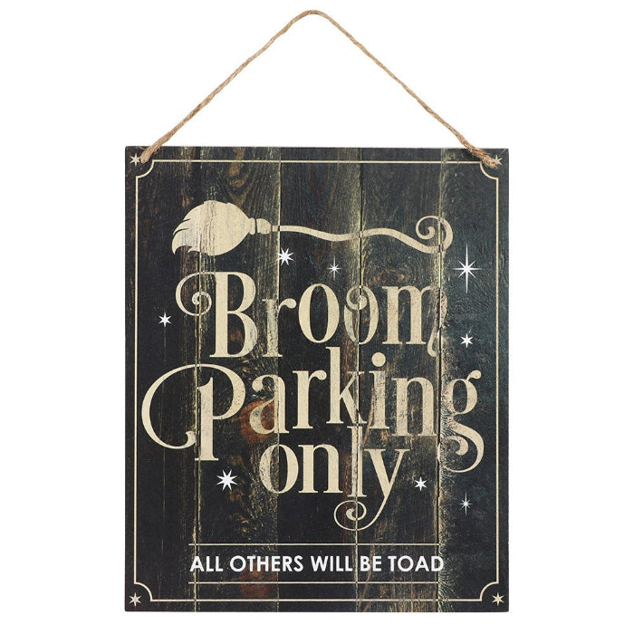 Broom parking Only Sign